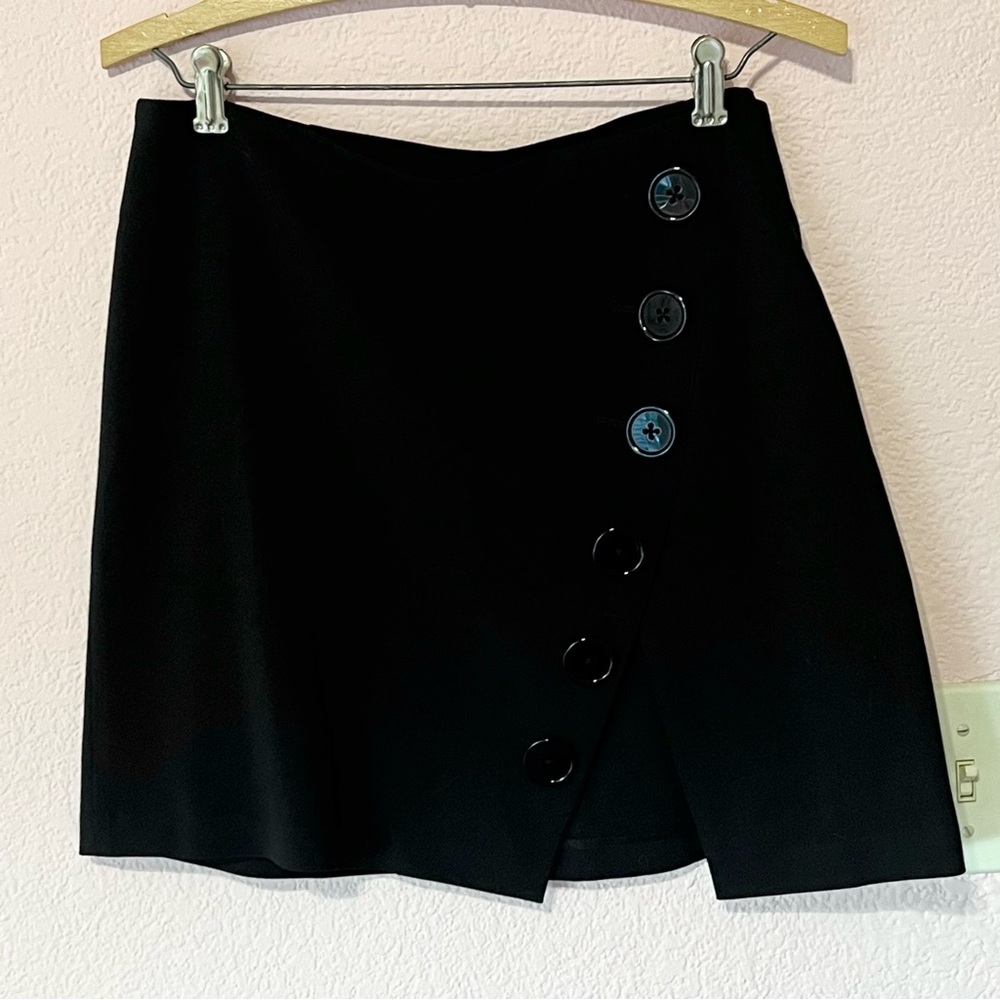 Mcbling Dollskill black mini skirt with buttons from Poster Girl